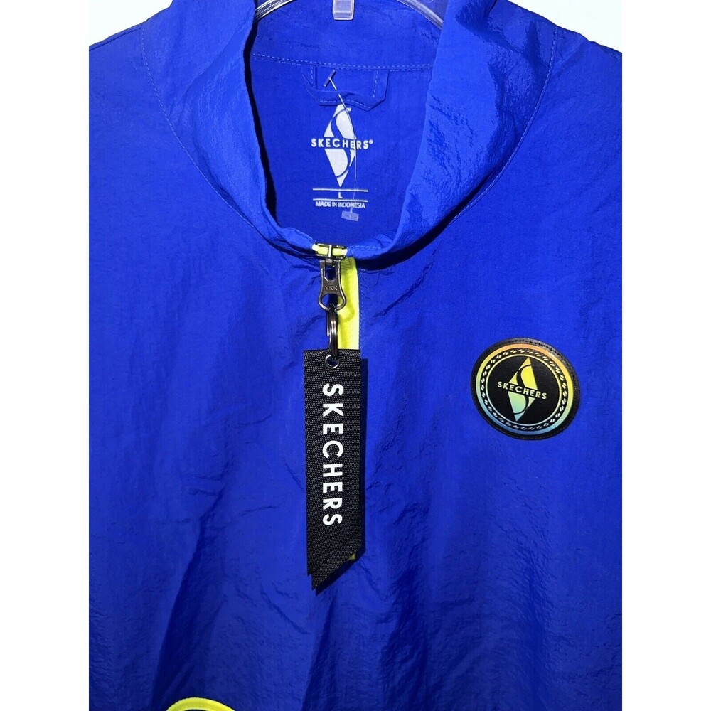 Skechers Performance Jacket Mens L Windbreaker Nylon Anorak Sports Athletic New - Picture 3 of 10